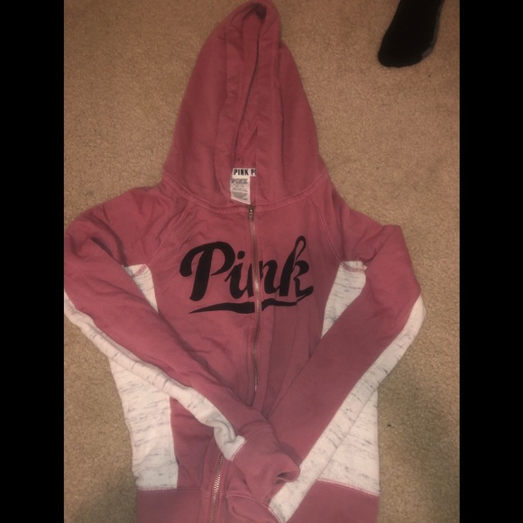 PINK Victoria's Secret Tops - Victorias Secret Pink Zip Up